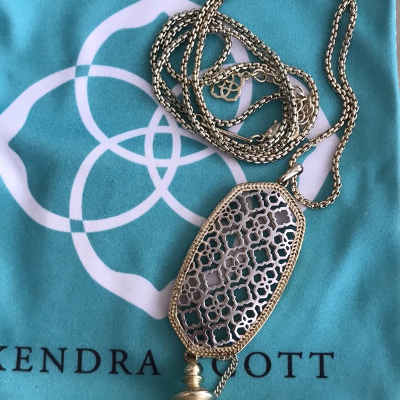 Kendra Scott Gold Filigree Necklace - Picture 4 of 5